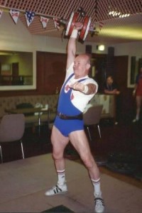 The late great Mike Archer, performing at the Granby Halls over 25 years ago, Mike was a formidable competitor! (photo and caption courtesy of Steve Gardner) 