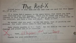 Nobody was immune to getting the dreaded Red X from Bill. Even Al got one! 