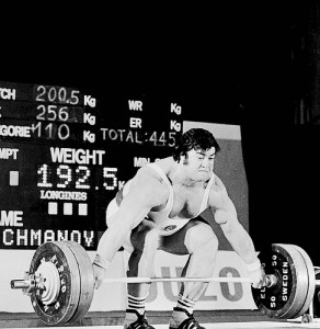 Lessor known but perhaps the thickest and strongest looking Olympic lifter of all time was Sultan Rakhmanov.  He was the world champ in 1979 and the Olympic champ in 1980.  