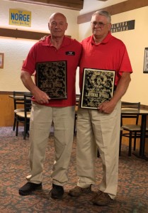 Dean Ross (left) and LaVerne Myers (right) were inducted into the USAWA Hall of Fame at the 2019 National Championships.