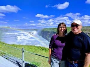 Kristi and Dave of holiday in 2018 in Iceland