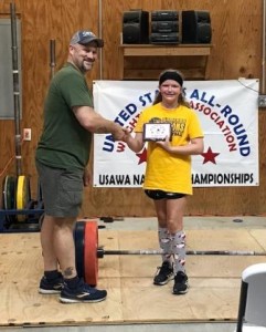 Phoebe Todd was awarded the 2021 Newcomer Award at Nationals. She was presented the award by Chad Ullom.