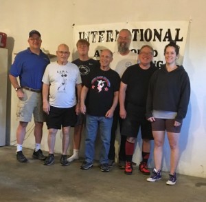 Group picture of lifters attending the 2021 IAWA World Championships