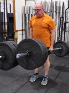 Bill Cookson completing a big 2 barbell deadlift all the way from Kuwait! 
