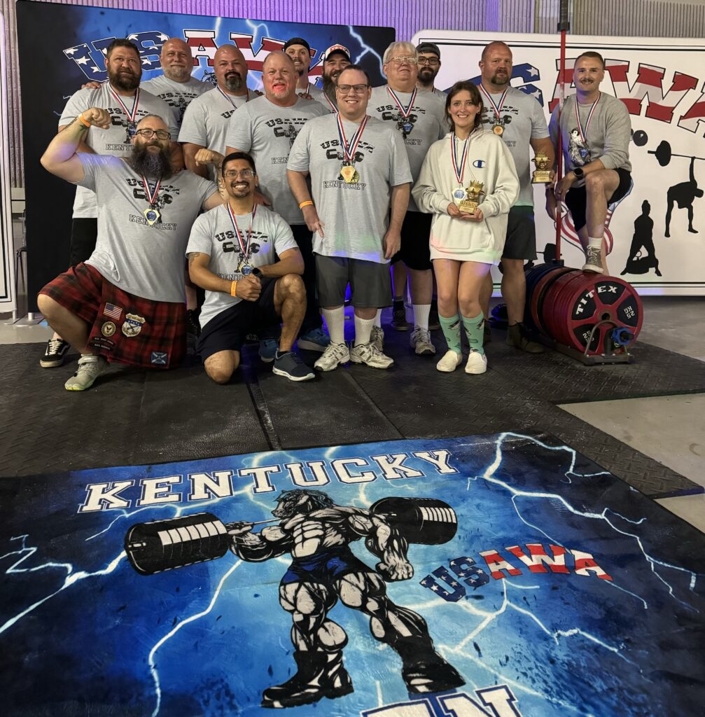 Group photo of lifters at the 2024 Kentucky Open